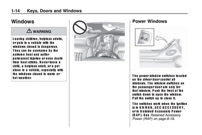 2008-2011 Chevrolet Camaro Owner's Manual | English