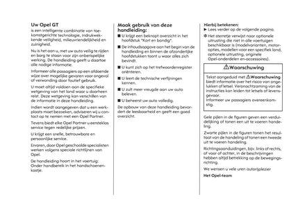 2007-2009 Opel GT Bedienungsanleitung | Niederländisch