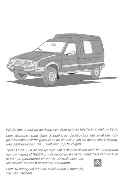 1997-1998 Citroën C15 Gebruikershandleiding | Nederlands