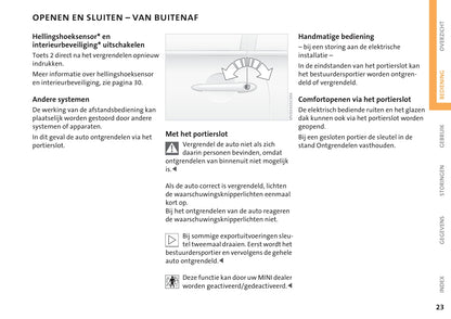 2001-2006 Mini Cooper/Cooper S/One/One Diesel Gebruikershandleiding | Nederlands