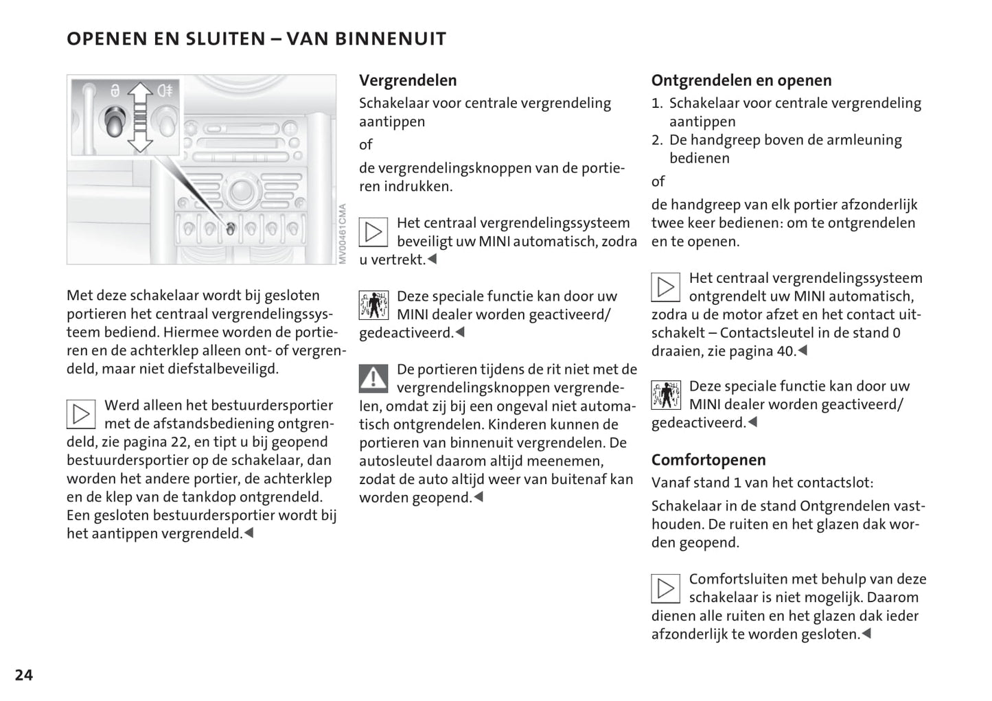 2001-2006 Mini Cooper/Cooper S/One/One Diesel Gebruikershandleiding | Nederlands