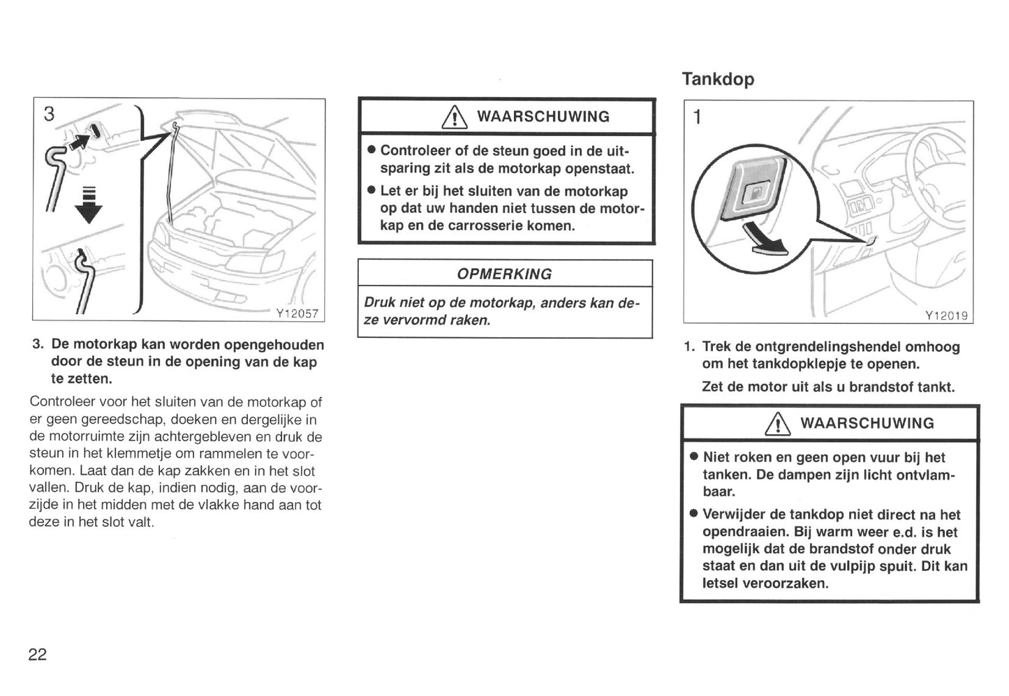 2000-2001 Toyota Picnic Owner's Manual | Dutch