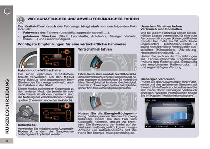 2012-2013 Peugeot 3008 HYbrid4 Gebruikershandleiding | Duits