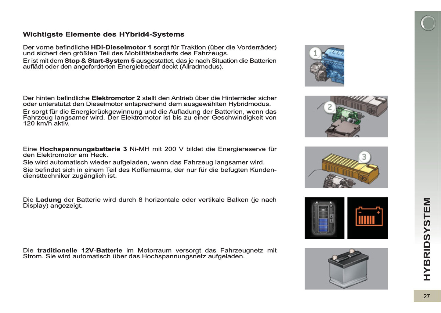 2012-2013 Peugeot 3008 HYbrid4 Gebruikershandleiding | Duits