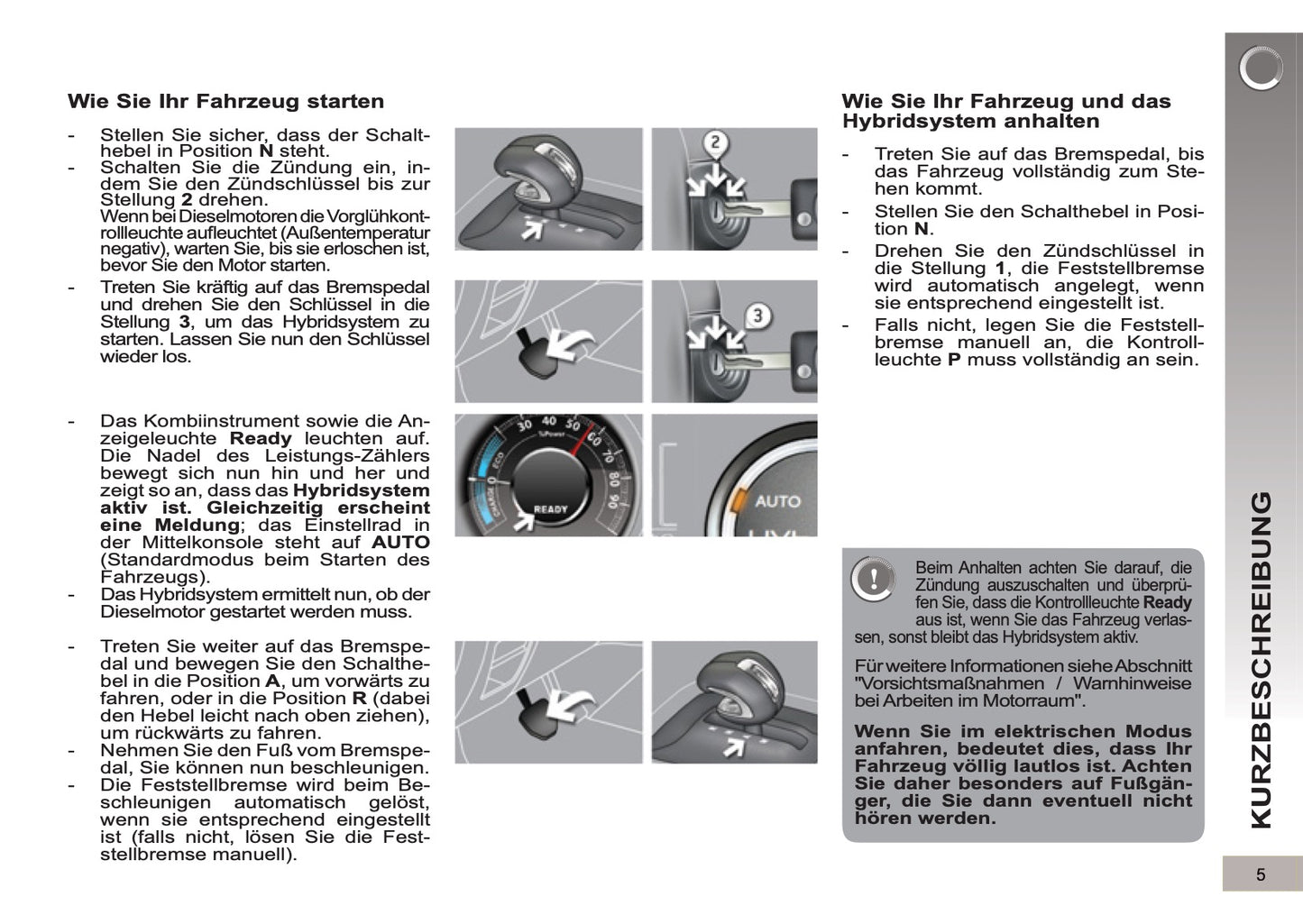 2012-2013 Peugeot 3008 HYbrid4 Gebruikershandleiding | Duits