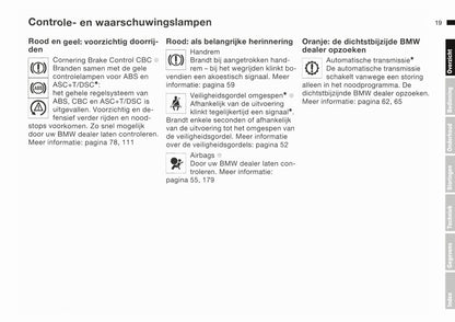 2000-2001 BMW 3 Series Owner's Manual | Dutch