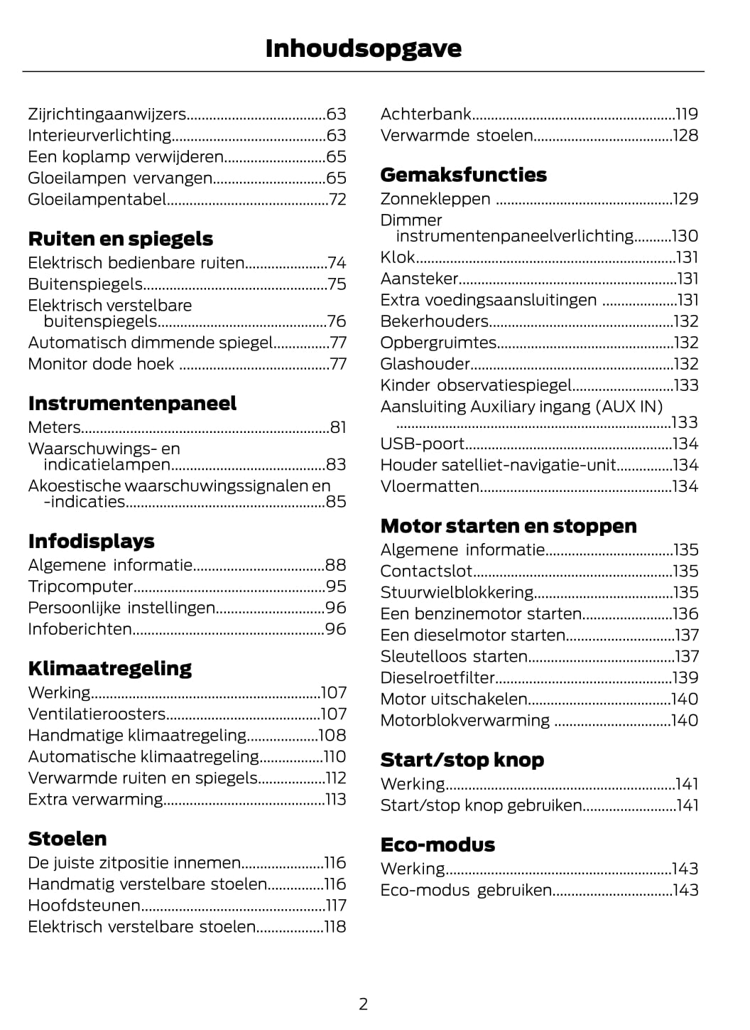 2011-2012 Ford C-Max/Grand-C-Max Bedienungsanleitung | Niederländisch