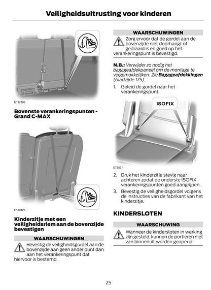 2011-2012 Ford C-Max/Grand-C-Max Bedienungsanleitung | Niederländisch