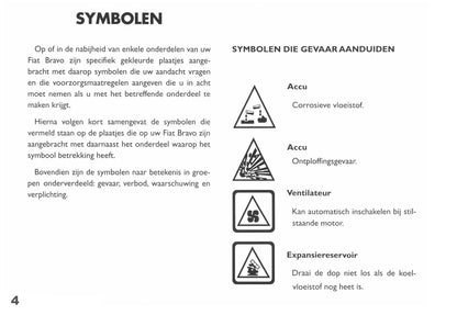 1998-1999 Fiat Bravo Gebruikershandleiding | Nederlands