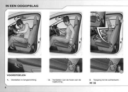 2007-2008 Peugeot 107 Bedienungsanleitung | Niederländisch