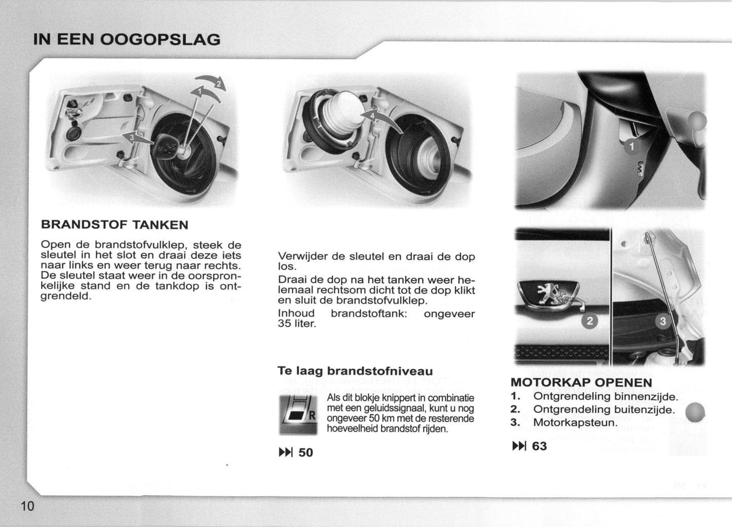 2007-2008 Peugeot 107 Bedienungsanleitung | Niederländisch