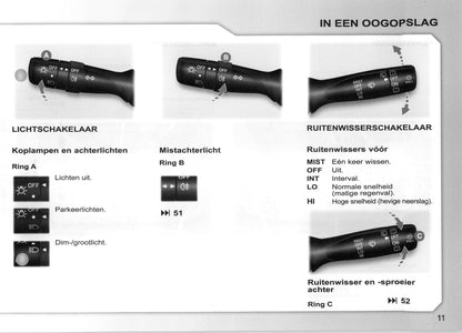 2007-2008 Peugeot 107 Bedienungsanleitung | Niederländisch