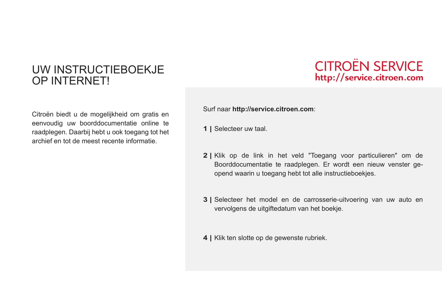 2011-2013 Citroën C3 Owner's Manual | Dutch