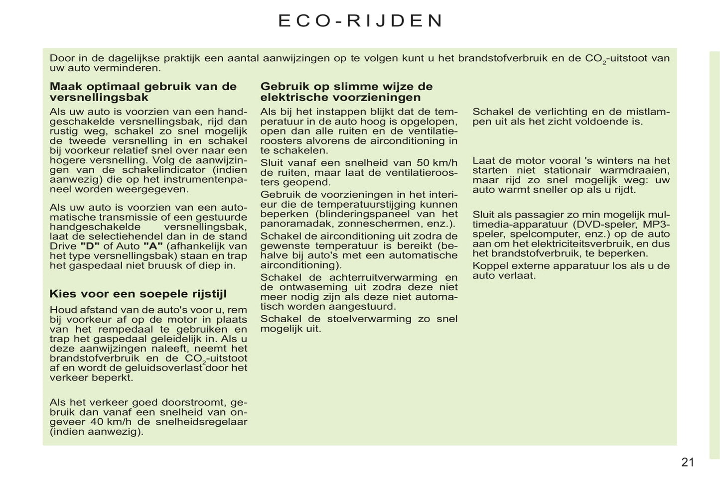 2011-2013 Citroën C3 Owner's Manual | Dutch