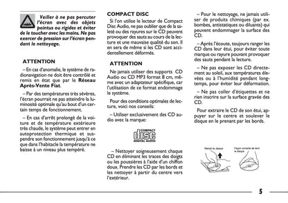 Fiat Ulysse Connect Nav+ Guide d'utilisation 2007 - 2010