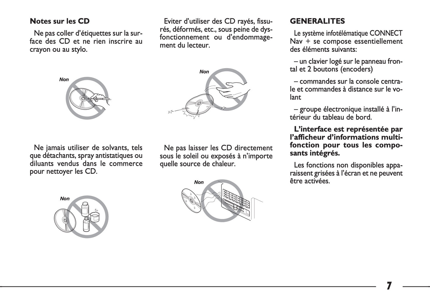 Fiat Ulysse Connect Nav+ Guide d'utilisation 2007 - 2010