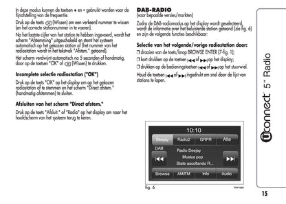 Alfa Romeo Mito Uconnect 5 Radio