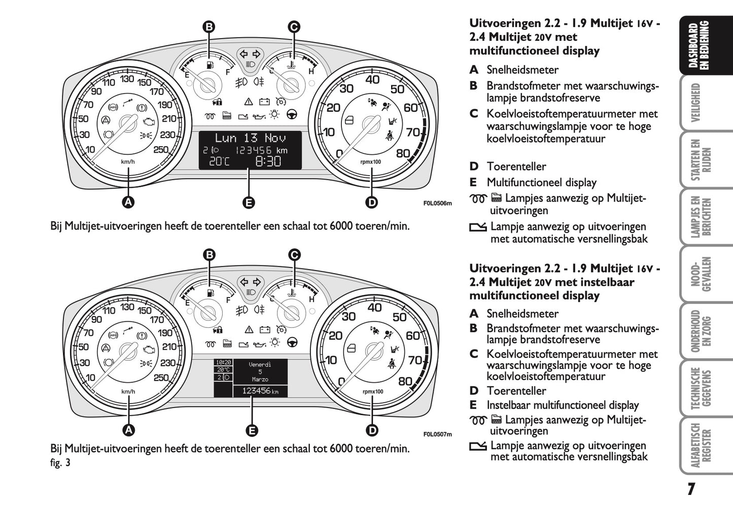 2007-2008 Fiat Croma Bedienungsanleitung | Niederländisch