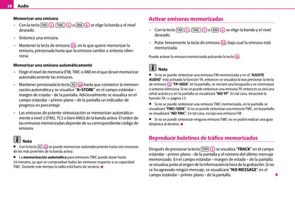 Skoda Radio-Navegacion-Sistema SatCompas Manual de Instrucciones 2007