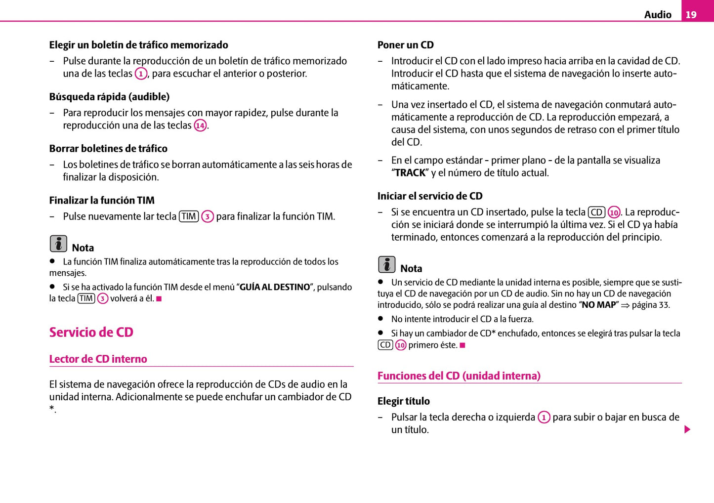 Skoda Radio-Navegacion-Sistema SatCompas Manual de Instrucciones 2007