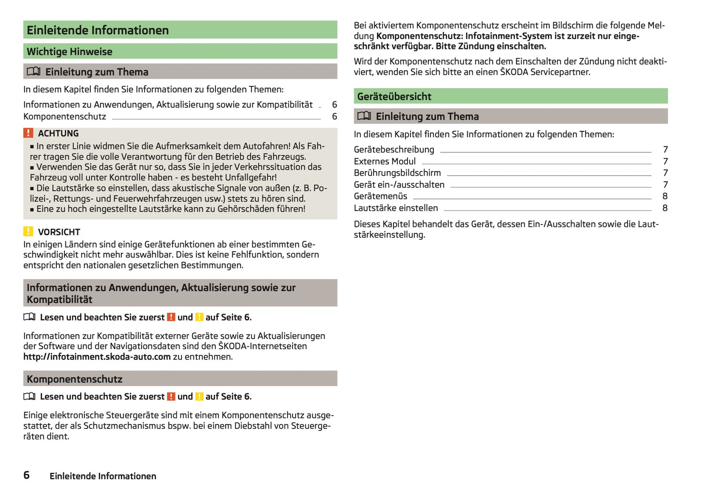 Skoda Columbus Infotainment Bedienungsanleitung 2015