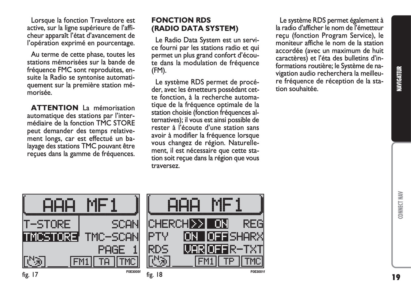 Fiat Multipla CONNECT Nav Guide d'utilisation 2004 - 2006