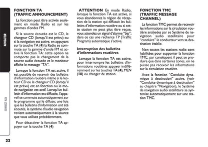 Fiat Multipla CONNECT Nav Guide d'utilisation 2004 - 2006