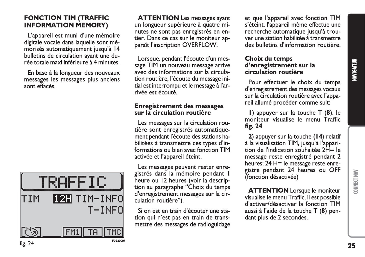 Fiat Multipla CONNECT Nav Guide d'utilisation 2004 - 2006