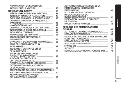 Fiat Multipla CONNECT Nav Guide d'utilisation 2004 - 2006