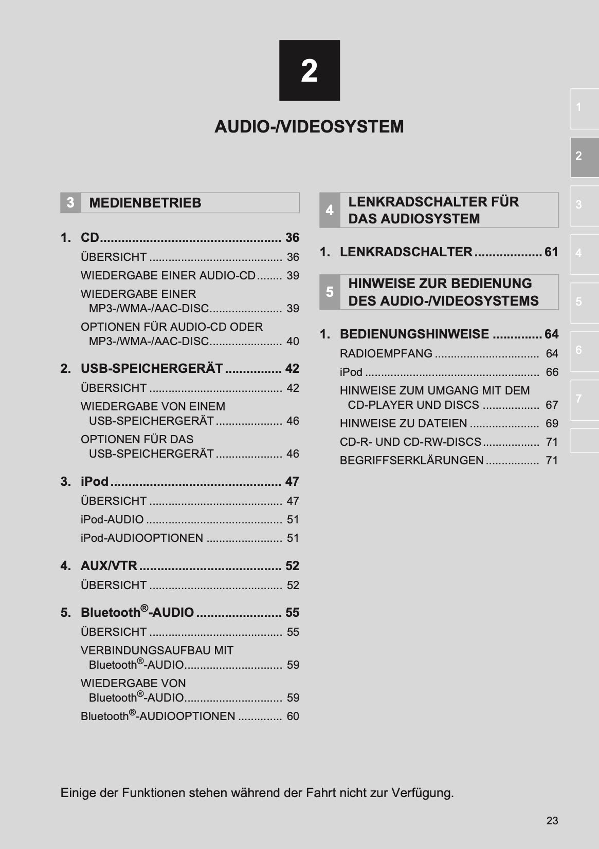 Toyota Multimedia & Navigation Bedienungsanleitung 2019 - 2020