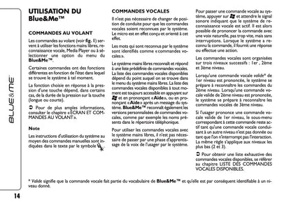 Fiat Qubo Blue & Me Guide d'instructions 2012 - 2013