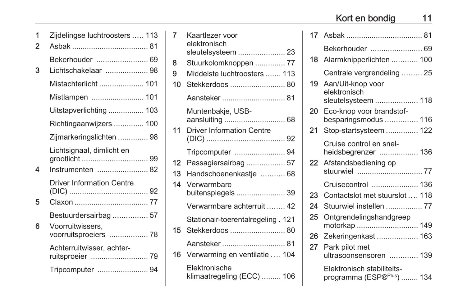 2014-2019 Opel Vivaro Gebruikershandleiding | Nederlands