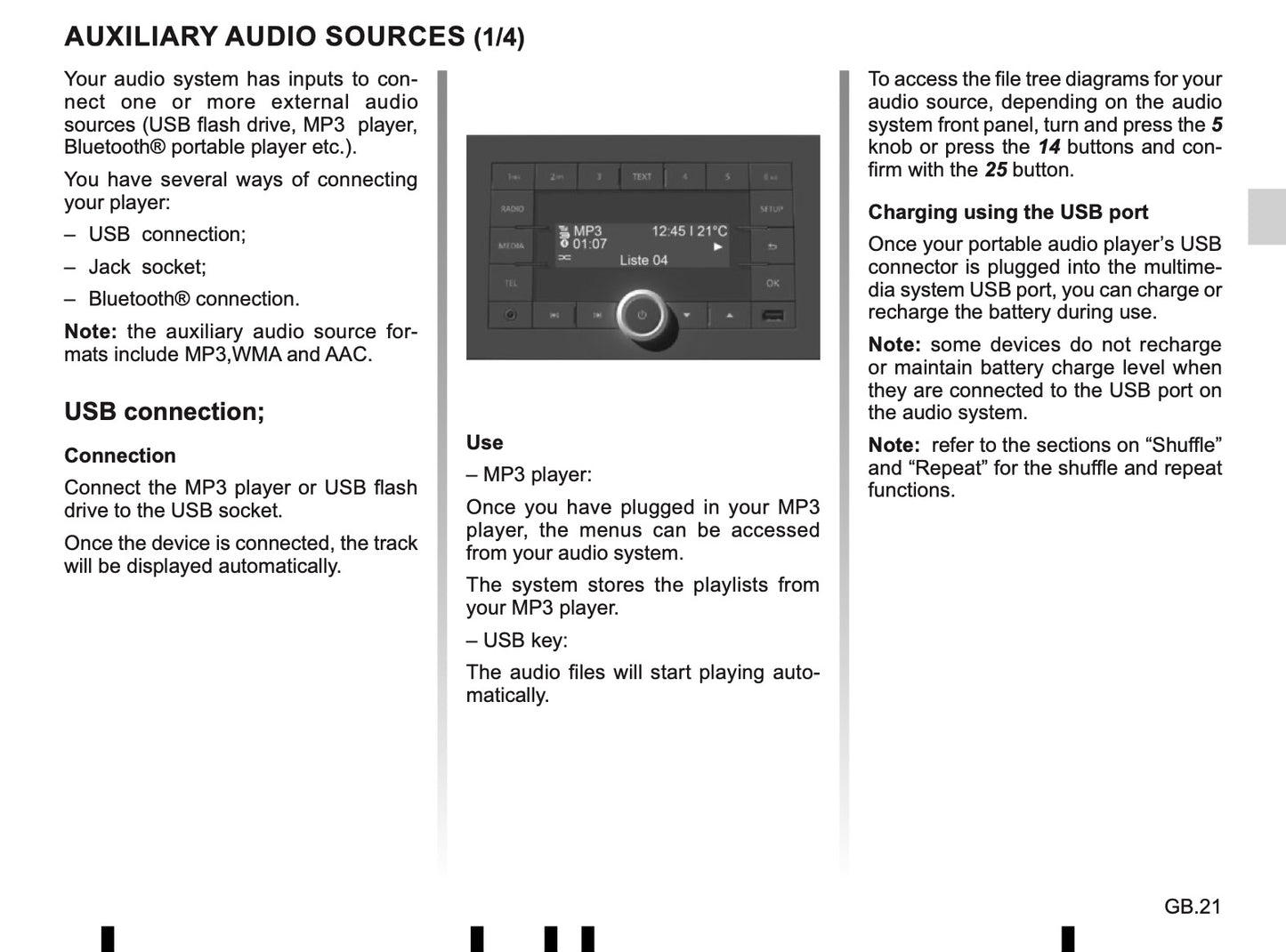 Renault Radio-Connect-R-GO-2 Owner's Manual 2019 - 2020