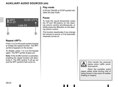 Renault Radio-Connect-R-GO-2 Owner's Manual 2019 - 2020