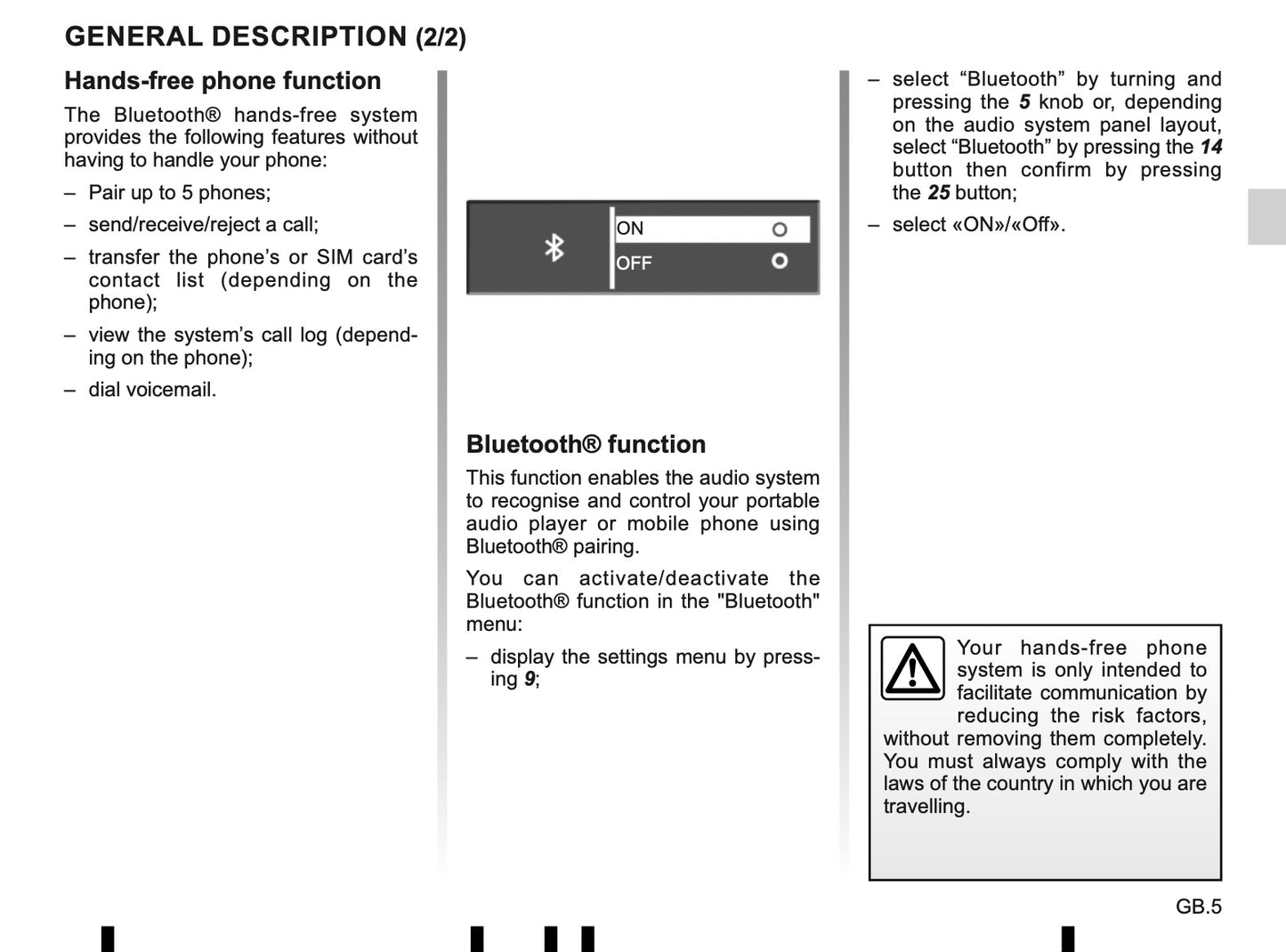 Renault Radio-Connect-R-GO-2 Owner's Manual 2019 - 2020