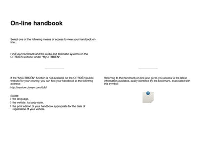 Citroën C3 Audio And Telematics Guide Owner's Manual 2016 - 2017