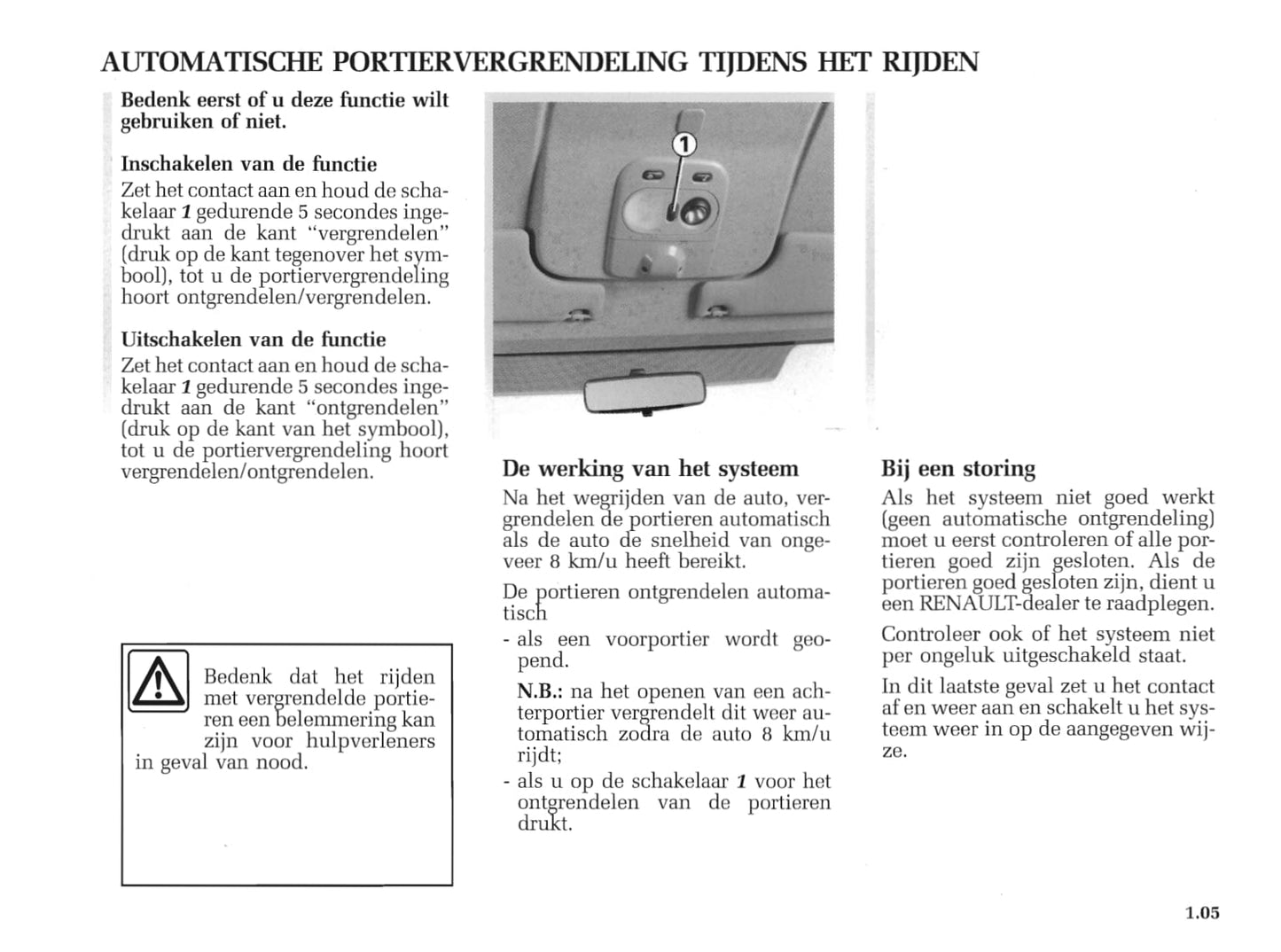 2005-2006 Renault Master Owner's Manual | Dutch