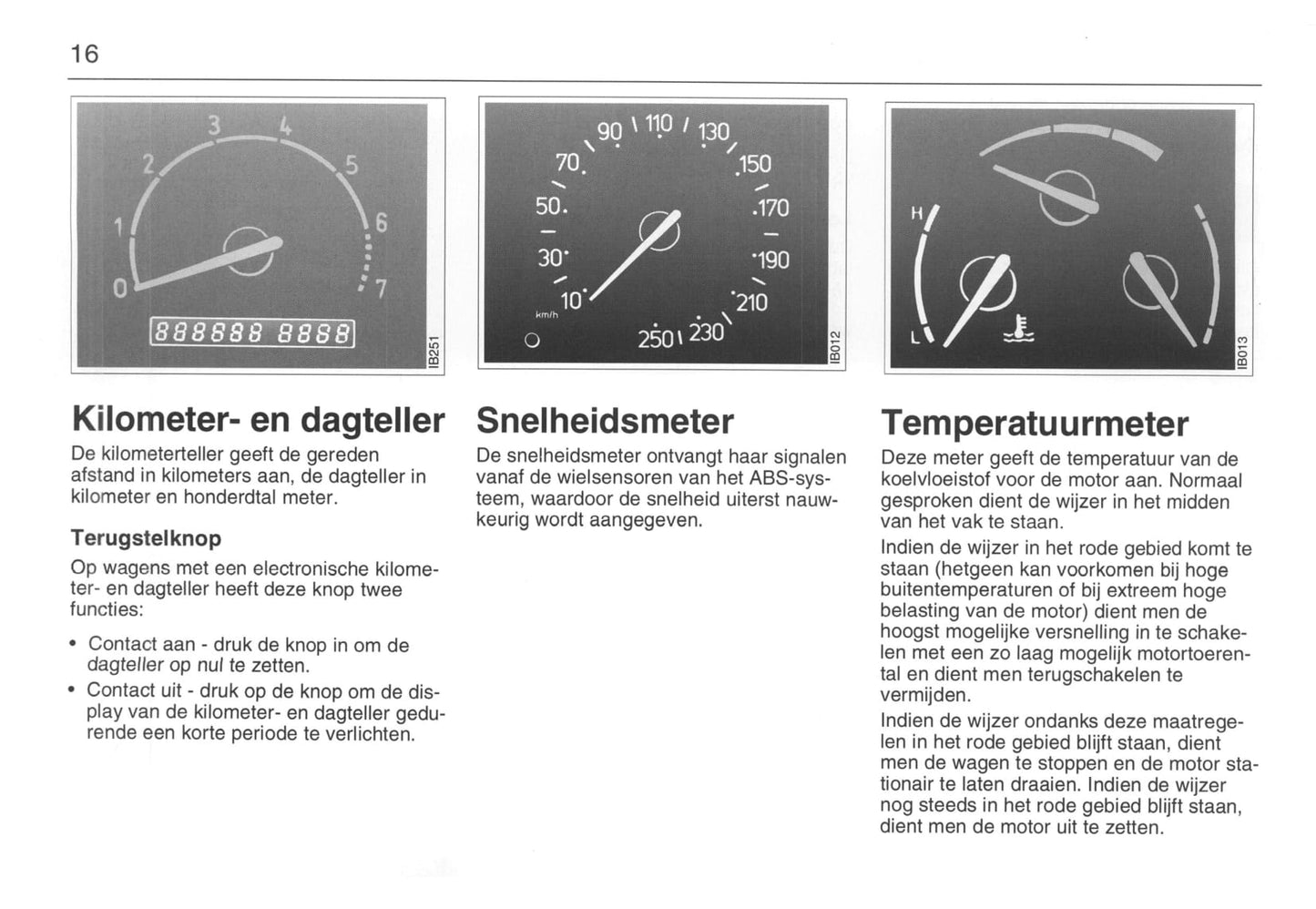 1993-1998 Saab 900 Owner's Manual | Dutch