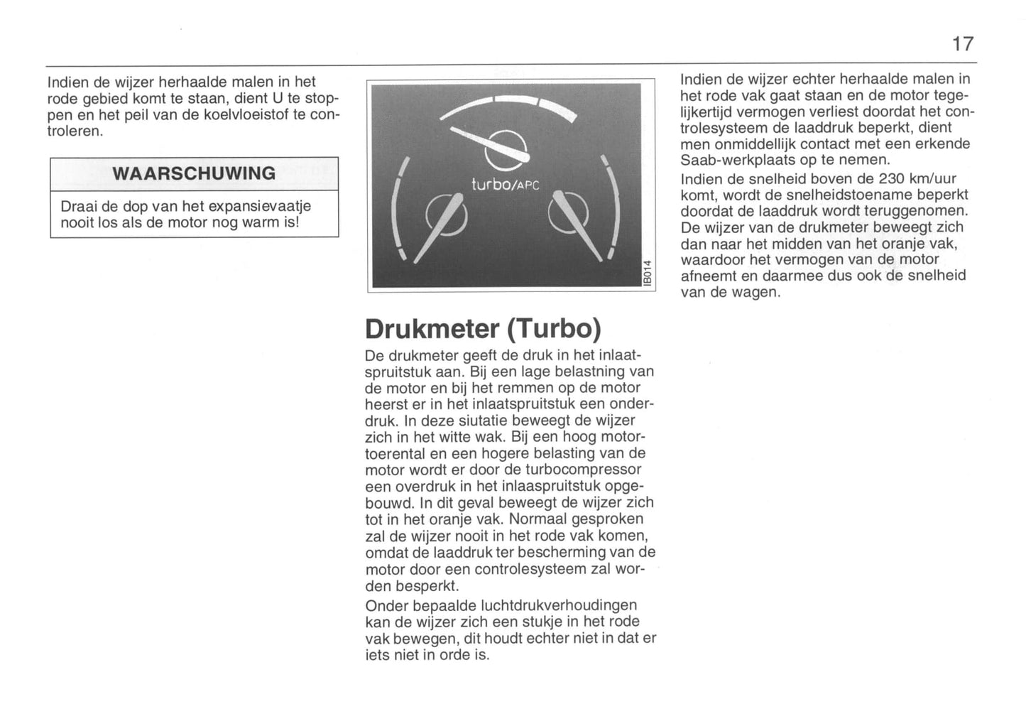 1993-1998 Saab 900 Owner's Manual | Dutch