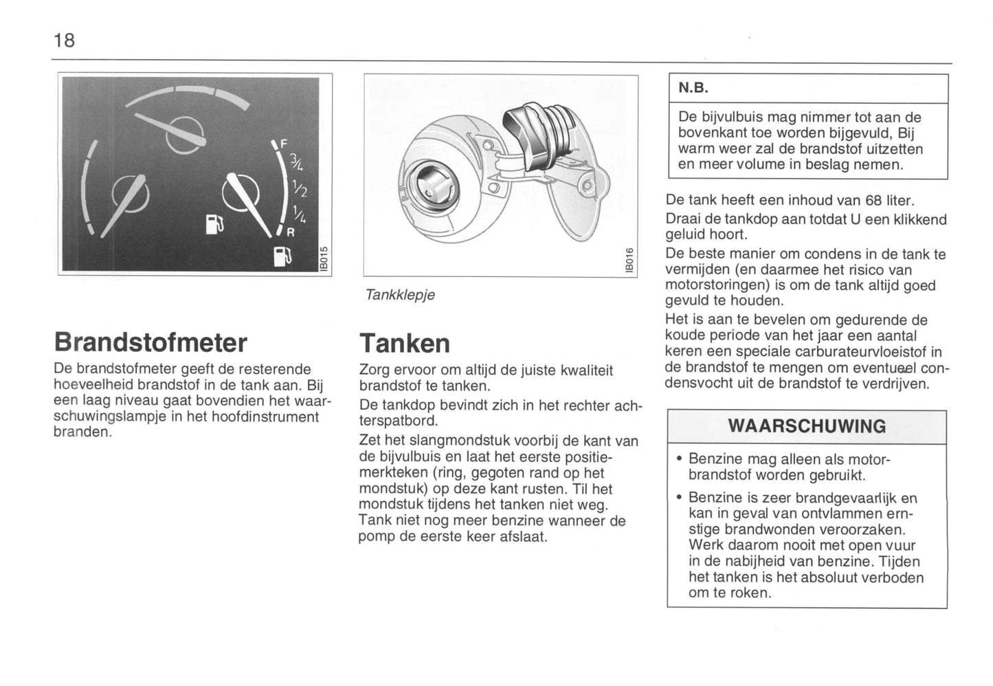 1993-1998 Saab 900 Owner's Manual | Dutch