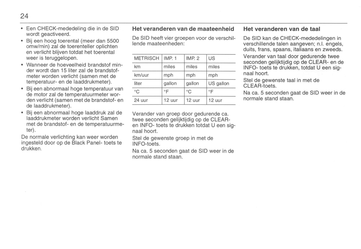 1993-1998 Saab 900 Owner's Manual | Dutch