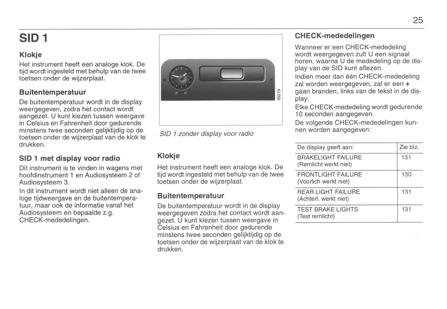 1993-1998 Saab 900 Owner's Manual | Dutch