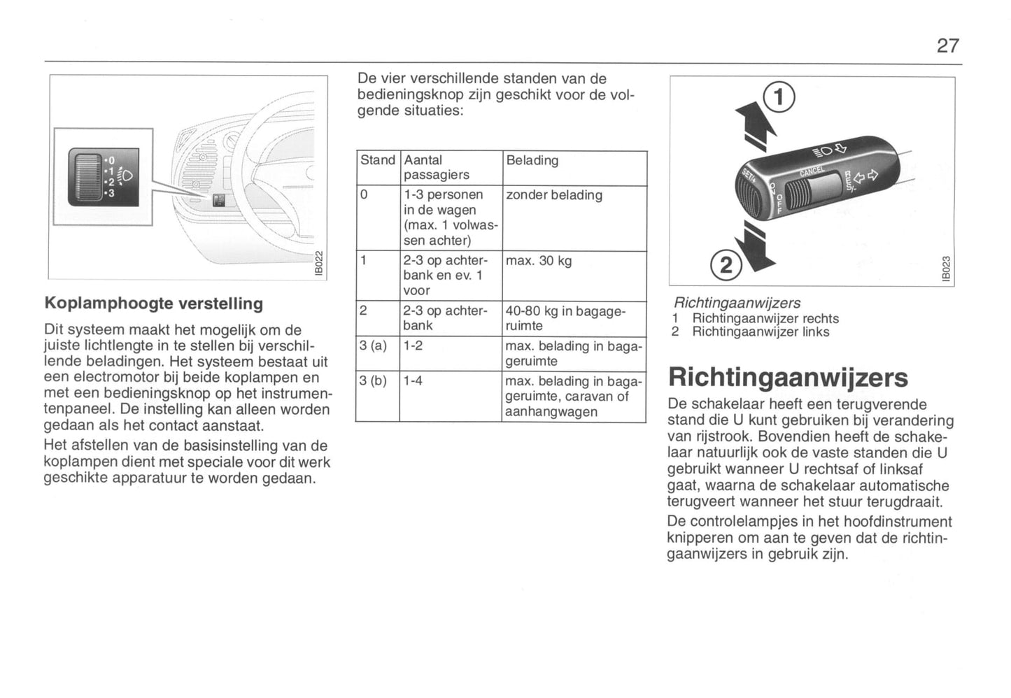 1993-1998 Saab 900 Owner's Manual | Dutch