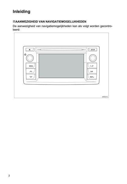 Toyota Auris Navigatie Touch 2 Handleiding 2014