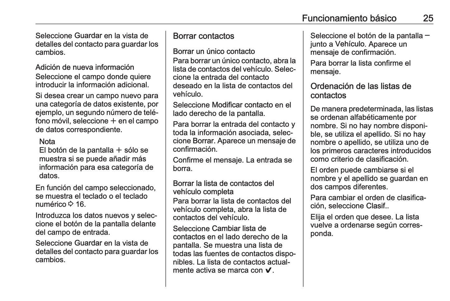 Opel Mokka X Manual de infoentretenimiento 2016 - 2020