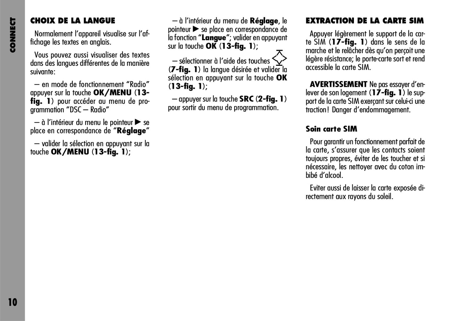 Alfa Romeo Connect-Navigateur-Connect Nav  Guide d'utilisation 2004 - 2007