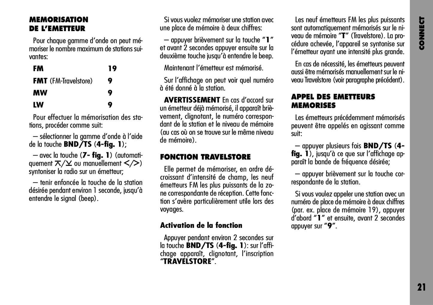 Alfa Romeo Connect-Navigateur-Connect Nav  Guide d'utilisation 2004 - 2007