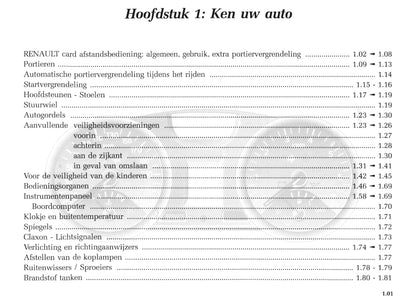 2004-2005 Renault Mégane Coupé Cabriolet Bedienungsanleitung | Niederländisch