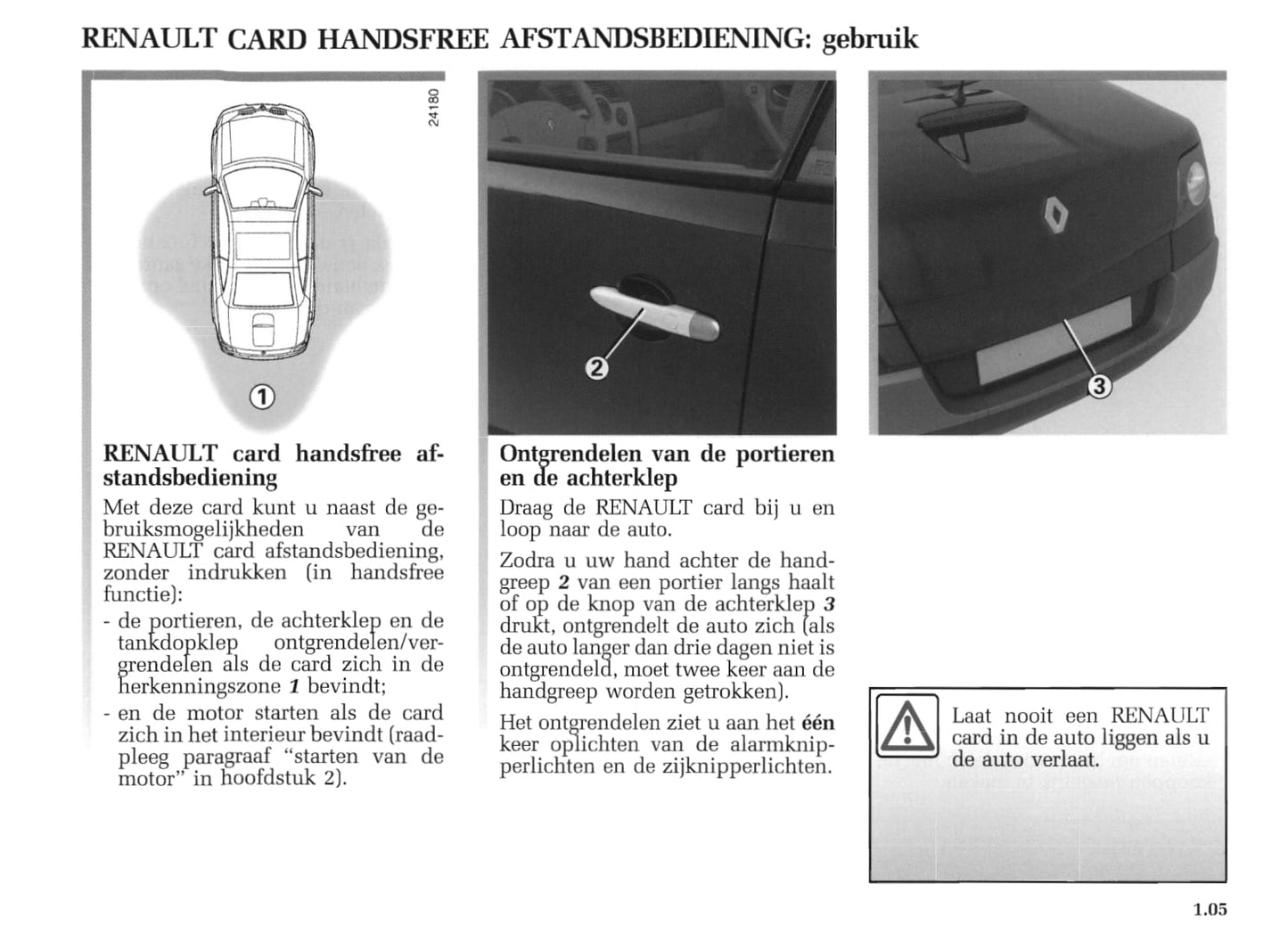 2004-2005 Renault Mégane Coupé Cabriolet Bedienungsanleitung | Niederländisch