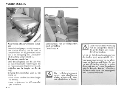 2004-2005 Renault Mégane Coupé Cabriolet Bedienungsanleitung | Niederländisch